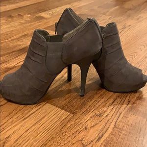 Peep toe booties size 7.5